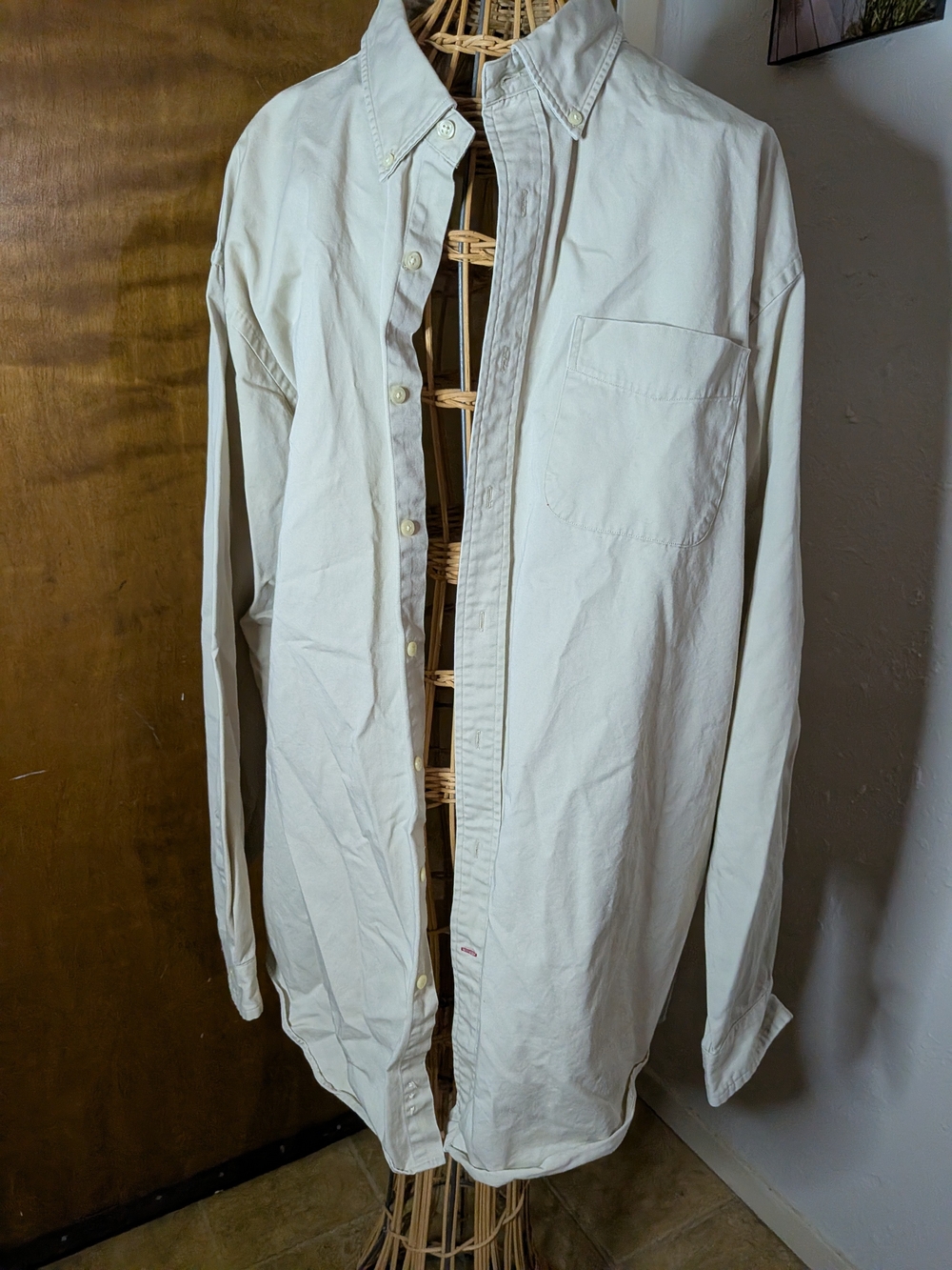 Daniel Cremieux Off-White Lightweight Button-Front Shirt Jacket
